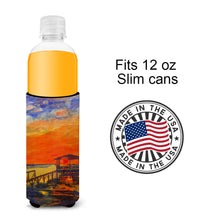 Load image into Gallery viewer, Sunset at the Dock Slim Can Hugger – Fun &amp; Functional Drink Coolers 6076MUK