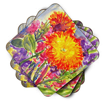 Load image into Gallery viewer, Flower - Aster Coasters - Set of 4 Lightweight Foam, Absorbent Drink Coasters