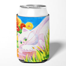 Load image into Gallery viewer, White Cat Can or Bottle Beverage Insulator Hugger