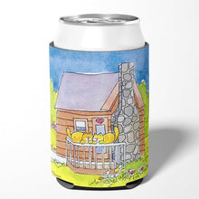 Load image into Gallery viewer, Cat Love at the Log Cabin Can or Bottle Beverage Insulator Hugger
