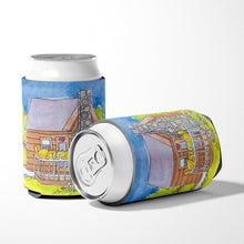 Load image into Gallery viewer, Cat Love at the Log Cabin Can or Bottle Beverage Insulator Hugger