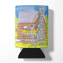Load image into Gallery viewer, Cat Love at the Log Cabin Can or Bottle Beverage Insulator Hugger