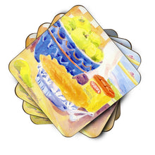 Load image into Gallery viewer, Green Apples for an apple pie Coasters - Set of 4 Lightweight Foam, Absorbent Drink Coasters