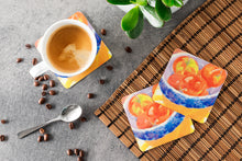 Load image into Gallery viewer, Bowl of Apples Coasters - Set of 4 Lightweight Foam, Absorbent Drink Coasters