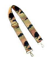 Load image into Gallery viewer, Camo Print Adjustable Bag Strap - Gold Hardware