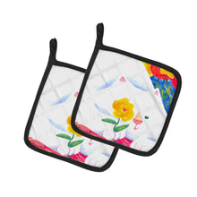 Load image into Gallery viewer, Big white Cat Pot Holders - Set of 2 Decorative Kitchen Helpers | Made in the USA 6114PTHD