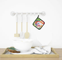 Load image into Gallery viewer, Santa Claus Christmas Surprise Pot Holders - Set of 2 Decorative Kitchen Helpers | Made in the USA 6115PTHD