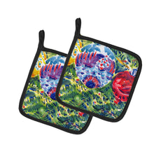 Load image into Gallery viewer, Christmas Tree Ornaments Pot Holders - Set of 2 Decorative Kitchen Helpers | Made in the USA 6119PTHD