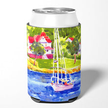 Load image into Gallery viewer, Sailboat on the lake Can or Bottle Beverage Insulator Hugger