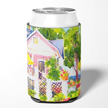 Load image into Gallery viewer, White Cottage at the beach Can or Bottle Beverage Insulator Hugger