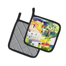 Load image into Gallery viewer, Houses Pot Holders - Set of 2 Decorative Kitchen Helpers | Made in the USA 6131PTHD