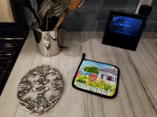 Load image into Gallery viewer, Houses Pot Holders - Set of 2 Decorative Kitchen Helpers | Made in the USA 6133PTHD