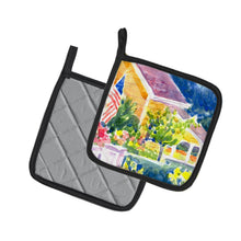 Load image into Gallery viewer, Houses Pot Holders - Set of 2 Decorative Kitchen Helpers | Made in the USA 6134PTHD