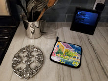 Load image into Gallery viewer, Houses Pot Holders - Set of 2 Decorative Kitchen Helpers | Made in the USA 6134PTHD
