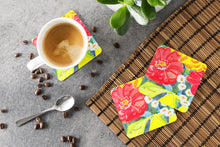 Load image into Gallery viewer, Flower Coasters - Set of 4 Lightweight Foam, Absorbent Drink Coasters