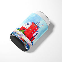 Load image into Gallery viewer, Lighthouse on the rocks Harbour Can or Bottle Beverage Insulator Hugger