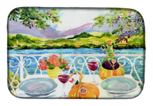 Load image into Gallery viewer, Afternoon of Grape Delights Wine Dish Drying Mat – Absorbent, Artistic Kitchen Essentials 6139DDM