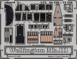 Eduard 73320 1/72 Aircraft- Wellington Mk III for TSM (Painted Self Adhesive)