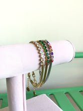 Load image into Gallery viewer, Titanium Pop of Color Snake Chain Bracelet