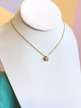 Load image into Gallery viewer, Delicate Pearl Encrusted Star Charm Necklace