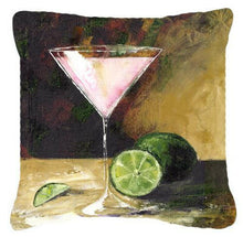 Load image into Gallery viewer, Lime Martini by Malenda Trick Canvas Decorative Pillow TMTR0034PW1414