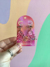 Load image into Gallery viewer, Pink Sparkly Holiday Trees