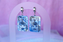Load image into Gallery viewer, Blue Marble Zodiac Earrings