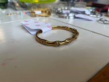 Load image into Gallery viewer, Bejeweled Bone Segment Titanium Bracelet