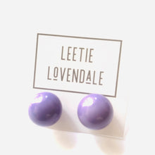 Load image into Gallery viewer, Lilac Purple Jumbo Ball Stud Earrings
