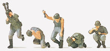 Load image into Gallery viewer, Preiser 16540 HO Scale Military - German Army WWII Unpainted Figures Mortar Crew