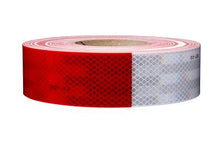 Load image into Gallery viewer, 2&quot; Kiss Cut Roll Conspicuity Tape 11&quot; Red / 7&quot; White 3M™ Diamond Grade™ x 150 Ft
