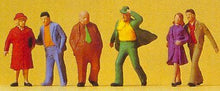 Load image into Gallery viewer, Preiser 14124 HO Scale Pedestrians -- Passers-By pkg(6)
