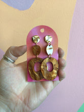 Load image into Gallery viewer, Copper Autumn Statement Earrings