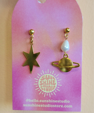 Load image into Gallery viewer, Stellar Planets Dangle Earrings