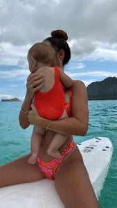 Coral Scrunch Kids One Piece