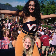 Load image into Gallery viewer, Virginia Tech Black One Shoulder Top