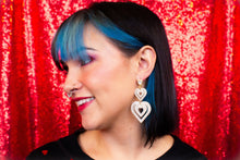 Load image into Gallery viewer, We Make a Great Pair-Heart Dangle Earrings