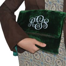 Load image into Gallery viewer, Customized Black Velvet Purse