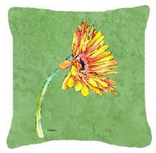 Load image into Gallery viewer, Gerber Daisy Orange   Canvas Throw Pillow - 14x14 Decorative Pillow – Art for Your Home &amp; Patio