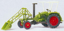 Load image into Gallery viewer, Preiser 17928 HO Scale Farm Machinery - Tractor -- Tool Carrier w/Fork Lift