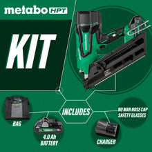 Load image into Gallery viewer, Metabo HPT NR1890DCSTM 18V MultiVolt Cordless 3-1/2&quot; Paper Tape Framing Nailer