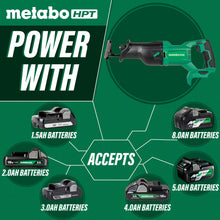 Load image into Gallery viewer, Metabo HPT CR18DBQ4M 18V MultiVolt Cordless Reciprocating Saw (Tool Body Only)