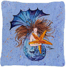 Load image into Gallery viewer, Mermaid Decorative   Canvas Fabric Pillow