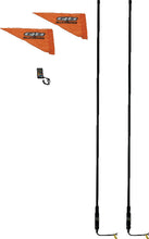 Load image into Gallery viewer, QuadBoss, QuadBoss 6Ft Smoke Dual LED Whip with Remote Control – Customizable Lighting for Powersports