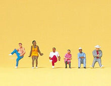 Load image into Gallery viewer, Preiser 79174 N Scale Pedestrians -- People Sitting On Stairs