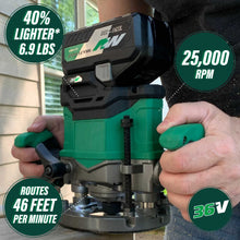 Load image into Gallery viewer, Metabo HPT M3612DAQ4M 36V Cordless Plunge Router (Tool Body Only)
