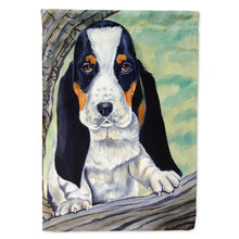Load image into Gallery viewer, Basset Hound at the tree Flag Canvas House Size