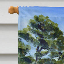 Load image into Gallery viewer, Briard by the stone fence Flag Canvas House Size