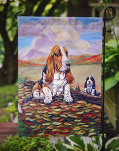Load image into Gallery viewer, Basset Hound Little one watching Garden Flag – Decorative Outdoor Yard Flag