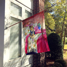 Load image into Gallery viewer, Airedale Terrier Waiting on Mom Flag Canvas House Size